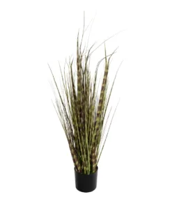 GloboStar® GloboStar® Artificial Garden ZEBRA GRASS 21482 Τεχνητό Διακοσμητικό Φυτό Ζέμπρα  Υ85cm