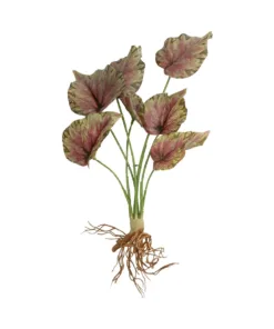 GloboStar® GloboStar® Artificial Garden BEGONIA LEAVES ROOTED 21490 Τεχνητό Διακοσμητικό Φυτό Πολύχρωμη Βιγόνια Μ25 x Π14 x Υ35cm