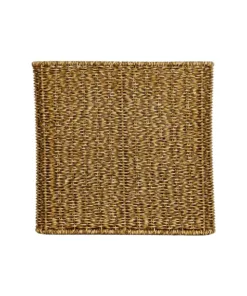 GloboStar® Artificial Garden SIENA 21497 Διακοσμητικό Πλεκτό Καλάθι - Κασπώ Γλάστρα - Flower Pot Μπεζ Μ32 x Π28 x Υ30cm 9 21497 4