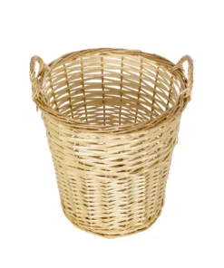 Alternative view of GloboStar® Artificial Garden ARIZONA 21503 Διακοσμητικό Πλεκτό Καλάθι - Κασπώ Γλάστρα - Flower Pot Μπεζ Φ36 x Υ38cm