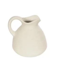 GloboStar® GloboStar® Artificial Garden ARMENOVILLE 21505 Διακοσμητικό Κεραμικό Βάζo Μπέζ Μ18 x Π15 x Υ16 cm