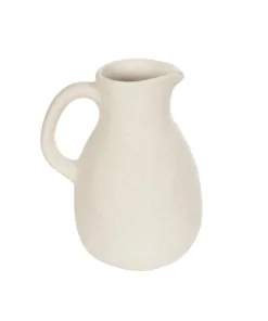 GloboStar® GloboStar® Artificial Garden ARMENOVILLE 21506 Διακοσμητικό Κεραμικό Βάζo Μπέζ Μ18 x Π15 x Υ22 cm