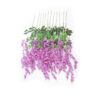 GloboStar® GloboStar® Artificial Garden PURPLE WISTERIA FLOWER BRANCH 21510 Σετ 12 Τεχνητά Διακοσμητικά κλαδιά Βιστέριας Μωβ Φ45 x Υ120cm