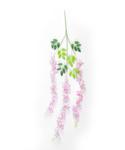 Alternative view of GloboStar® Artificial Garden PALE PINK WISTERIA FLOWER BRANCH 21511 Σετ 12 Τεχνητά Διακοσμητικά κλαδιά Βιστέριας Απαλό Ροζ Φ45 x Υ120cm