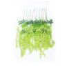 GloboStar® GloboStar® Artificial Garden GREEN WISTERIA FLOWER BRANCH 21514 Σετ 12 Τεχνητά Διακοσμητικά κλαδιά Βιστέριας Πράσινο Φ45 x Υ120cm