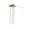 GloboStar® GloboStar® Artificial Garden WHITE WISTERIA FLOWER BRANCH 21516 Τεχνητό Διακοσμητικό κλαδί Βιστέρια Λευκό Φ45 x Υ164cm