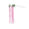 GloboStar® GloboStar® Artificial Garden PINK WISTERIA FLOWER BRANCH 21518 Τεχνητό Διακοσμητικό κλαδί Βιστέρια Ροζ Φ45 x Υ164cm