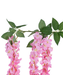 Alternative view of GloboStar® Artificial Garden PINK WISTERIA FLOWER BRANCH 21518 Τεχνητό Διακοσμητικό κλαδί Βιστέρια Ροζ Φ45 x Υ164cm