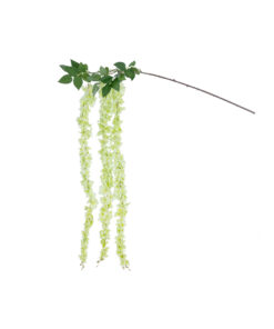 GloboStar® GloboStar® Artificial Garden GREEN WISTERIA FLOWER BRANCH 21520 Τεχνητό Διακοσμητικό κλαδί Βιστέρια Πράσινο Φ45 x Υ164cm