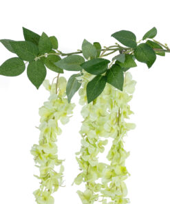 Alternative view of GloboStar® Artificial Garden GREEN WISTERIA FLOWER BRANCH 21520 Τεχνητό Διακοσμητικό κλαδί Βιστέρια Πράσινο Φ45 x Υ164cm