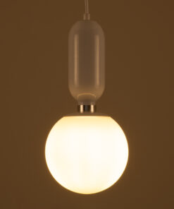 Alternative view of GLOBOSTAR® MAVERICK 00944 Μοντέρνο Κρεμαστό Φωτιστικό Οροφής με Ντουί 1 x E27 AC 220-240V IP20 - Λευκό - Μ15 x Π15 x Υ33cm