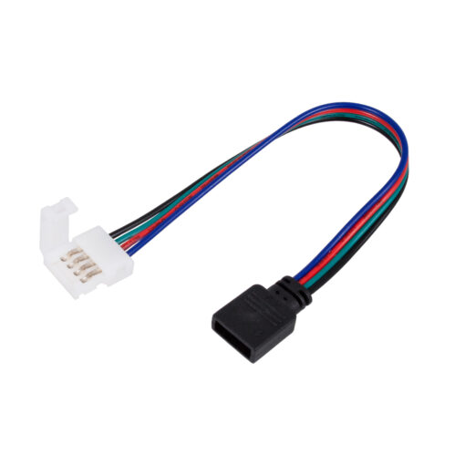 GloboStar® GLOBOSTAR® STRIPART 70741 Ενωτικός Ταχυσύνδεσμος για Πολύχρωμη RGB Ταινία LED 4Pin 10mm σε 4Pin Θηλυκό Σύνδεσμο IP20 - Μ17 x Π1.5 x Υ0.4cm