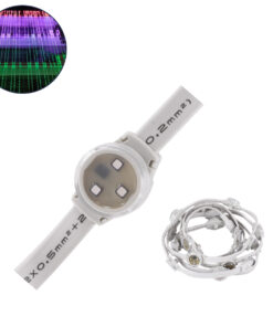 GloboStar® GloboStar® 90140 Digital Pixel Addressable Facade Module Chain String with 20 Spots - Ψηφιακή Αλυσίδα Γιρλάντα με 20 Σποτ LED SMD 3535 15W 20LED 20PIXEL SPI/TTL Protocol IC UCS512B 900lm 120° DC 12V IP67 RGB - Λευκό Σώμα - Μ232 x Π2.5 x Υ1.5cm
