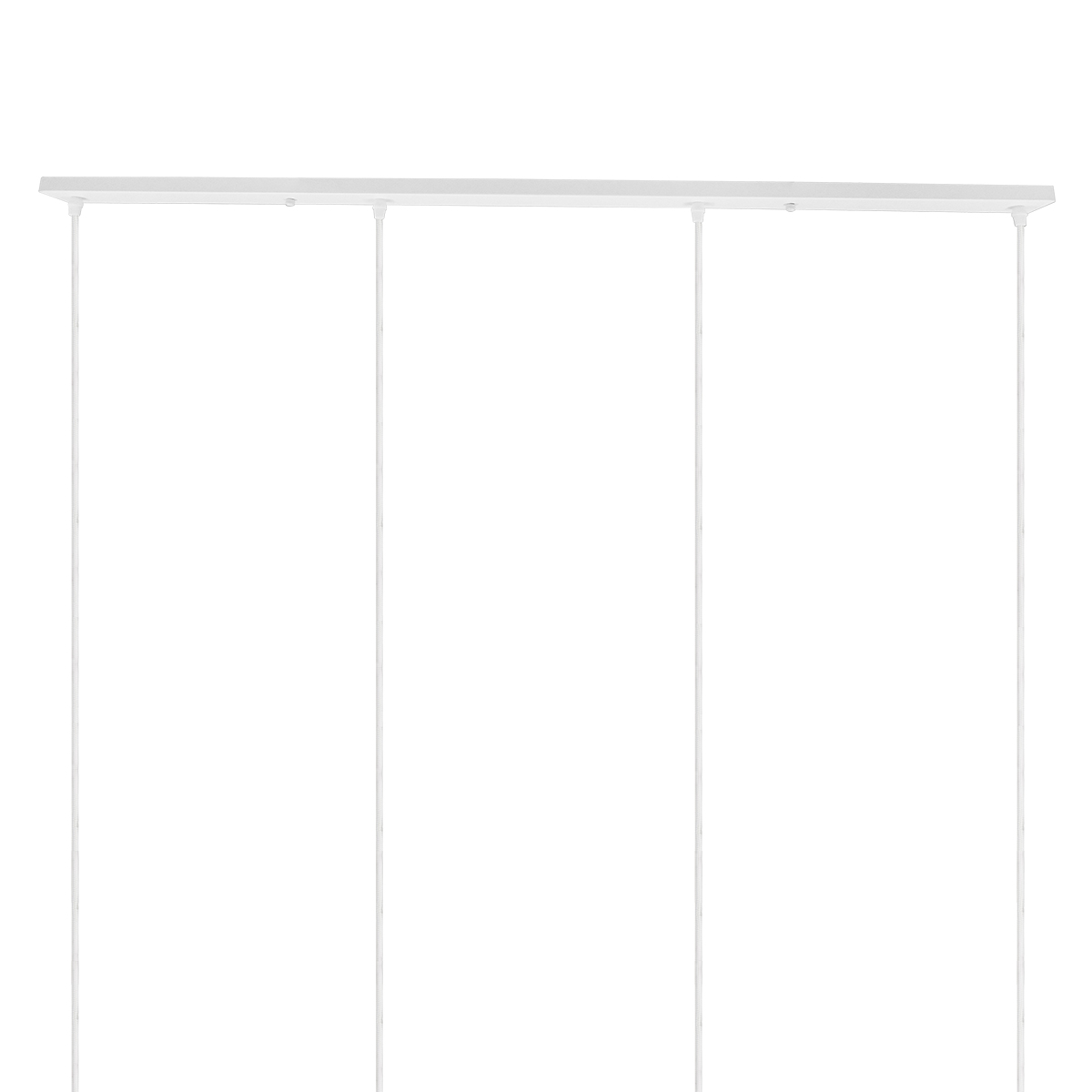 DIY Ροζέτα Φωτιστικού Λευκή Ορθογώνια 1200x50mm με 4 Τρύπες GloboStar 90825 2 GloboStar® DIY Ροζέτα Φωτιστικού Λευκή Ορθογώνια 1200x50mm με 4 Τρύπες GloboStar 90825