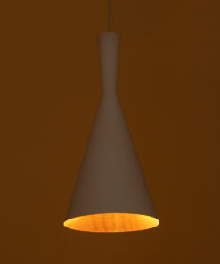 Alternative view of GLOBOSTAR® SHANGHAI 01026-C Μοντέρνο Κρεμαστό Φωτιστικό Οροφής με Ντουί 1 x E27 AC 220-240V IP20 - Λευκό & Χρυσό - Μ19 x Π19 x Υ38cm