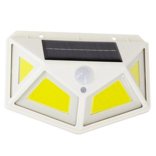 GloboStar® GloboStar® 71497 Αυτόνομο Ηλιακό Φωτιστικό LED COB 10W 1000lm με Ενσωματωμένη Μπαταρία 1200mAh - Φωτοβολταϊκό Πάνελ με Αισθητήρα Ημέρας-Νύχτας και PIR Αισθητήρα Κίνησης Αδιάβροχο IP65 Ψυχρό Λευκό 6000K