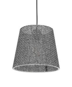 GloboStar® GLOBOSTAR® CONEY 203-0070 Μοντέρνο Κρεμαστό Φωτιστικό Οροφής με Ντουί 1 x E27 AC 220-240V IP20 - Γκρι - Μ26 x Π26 x Υ25cm