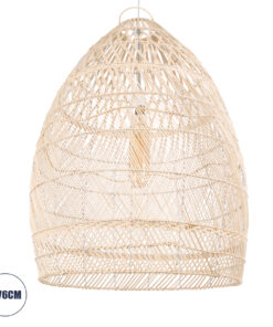 GloboStar® GLOBOSTAR® MALIBU 01811 Boho Κρεμαστό Φωτιστικό Οροφής με Ντουί 1 x E27 AC 220-240V IP20 - Μπεζ - Μ76 x Π76 x Υ100cm