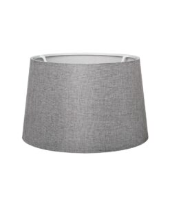 GloboStar® GloboStar® COVER 203-0264 Μοντέρνο Φωτιστικό Καπέλο Γκρί Ύφασμα - Μ38 x Π38 x Υ30cm