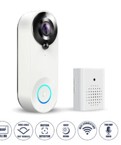 PIR Αισθητήρα Κίνησης & Ομιλία/Ήχος Διπλής Κατεύθυνσης - Εφαρμογή APP σε Android & iOS - Επαναφορτιζόμενη Μπαταρία Λιθίου 2500mAh - PAL/NTSC Signal - DC 5V - Λευκό & Μαύρο - Μ5 x Π4 x Υ3.8cm - 2 Χρόνια Εγγύηση