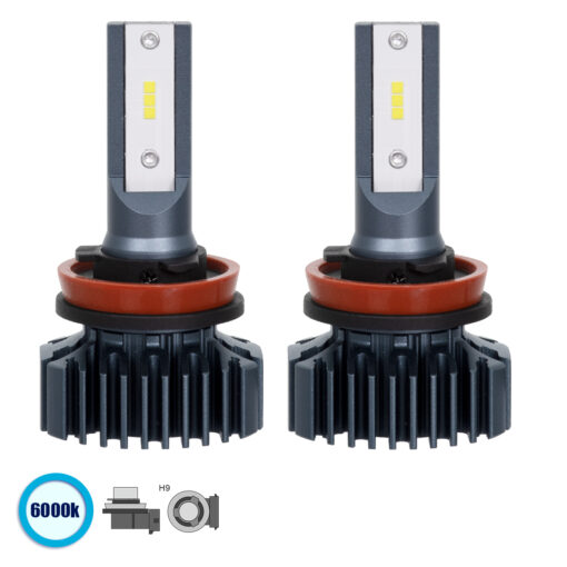 GloboStar® GloboStar® 85633 H9 S1 Line KIT Βασικού Φωτισμού Αυτοκινήτου & Φορτηγού 3nd Generation Can-Bus Series LED CREE CXB 100W 14000lm DC 9-32V Αδιάβροχο IP66 Ψυχρό Λευκό 6000K