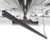 GloboStar® GloboStar® OFFICE 61025-P Γραμμικό Κρεμαστό Φωτιστικό Linear LED 18W 2170lm 120° AC 220-240V Μ120 x Π2 x Υ4cm Θερμό Λευκό 2700K - Μαύρο - 3 Years Warranty