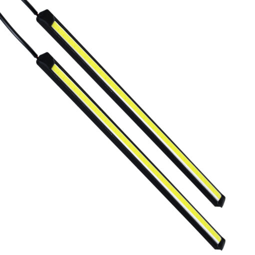 GloboStar® GloboStar® 81721 Σετ 2 Μπάρες Αλουμινίου DRL LED CREE COB 6W 600lm 120° DC 12V Αδιάβροχες IP65 Ψυχρό Λευκό 6000K