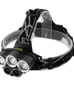 GloboStar® GloboStar® 79058 Φακός Κεφαλής Επαναφορτιζόμενος LED CREE XML2-T6 Chip 50 Watt 5000lm με 2 x 18650 Μπαταρίες 5200mAh Ψυχρό Λευκό 6000K