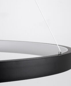 GLOBOSTAR® NEMESIS TRIO 61167-DECO Μοντέρνο Κρεμαστό Φωτιστικό Οροφής LED 100W 12123lm 360° AC 220-240V IP20 Ρυθμιζόμενο Λευκό CCT με Χειριστήριο από 2700K έως 6000K Dimmable - Lumileds SMD Chip - Μαύρο - Μ25 x Π40 x Υ60cm - 3 Χρόνια Εγγύηση 22 293dda 61167 7