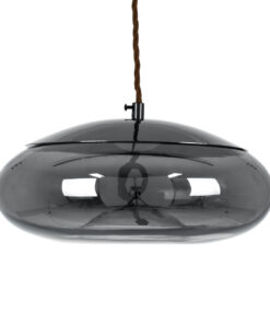 GloboStar® GLOBOSTAR® AXTON 00751 Μοντέρνο Κρεμαστό Φωτιστικό Οροφής LED 5W 500lm 180° AC 220-240V IP20 Θερμό Λευκό 2700K - Sanan SMD Chip - Μαύρο Φιμέ - Μ30 x Π30 x Υ15cm - 2 Xρόνια Εγγύηση