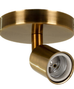 GloboStar® GloboStar® SARA 00846 Μοντέρνο Φωτιστικό Οροφής Σποτ Μονόφωτο 1 x E27 IP20 Μπρούτζινο & Χρυσό Μέταλλο - Μ10 x Π10 x Υ10.3cm