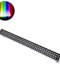 GloboStar® GLOBOSTAR® WASHER-GAIA 90218 Μπάρα Φωτισμού Wall Washer LED 216W 18360lm 10° DC 24V Αδιάβροχο IP67 RGBW DMX512 Dimmable - Ασημί - Μ100 x Π10.2 x Υ9.5cm - 3 Χρόνια Εγγύηση