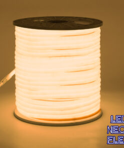 GloboStar® GloboStar® 70592 TUBE 360° Degree Neon Flex Epistar LED SMD 2835 1m 12W/m 120LED/m 1080lm/m 360° DC 230V Αδιάβροχη IP68 Θερμό Λευκό 3000K Dimmable