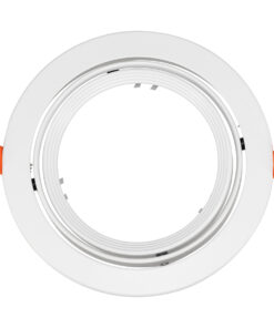 GloboStar® GLOBOSTAR® VITA 77850 Χωνευτή Κινούμενη Βάση για Σποτ AR111 με Ντουί GU10/GU5.3 IP20 - Λευκό - Μ17 x Π17 x Υ4.5cm / Q16cm