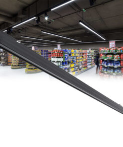 GloboStar® GloboStar® MARKET 61020-S Γραμμικό Φωτιστικό Οροφής Linear LED 18W 2230lm 60° AC 220-240V Μ120 x Π2 x Υ4cm Ψυχρό Λευκό 6000K - Μαύρο - 3 Years Warranty