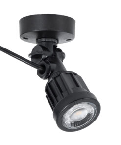 Alternative view of GloboStar® GARDENINI 61546 Επιφανειακό Φωτιστικό Σποτ Κήπου LED 5W 650lm 38° DC 24V IP68 Υψηλής Αντοχής ABS IK06 Φ7 x Υ14.5cm - Θερμό Λευκό 2700K Dimmable - Μαύρο - Bridgelux Chip - 3 Years Warranty