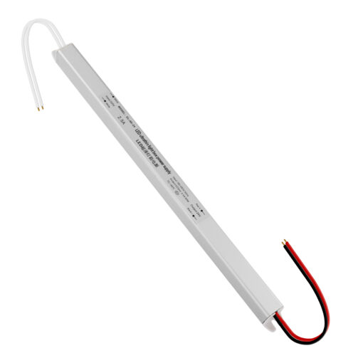 GloboStar® GLOBOSTAR® LUMISLIM 73013 Τροφοδοτικό/Μετασχηματιστής PELV 60W 2.5A DC 24V IP20 - AC 220-240V σε DC 24V - Μ31 x Π1.8 x Υ1.8cm - 3 Χρόνια Εγγύηση