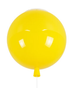GloboStar® GLOBOSTAR® BALLOON 00651 Παιδικό Φωτιστικό Οροφής με Ντουί 1 x E27 AC 220-240V IP20 - Κίτρινο - Μ30 x Π30 x Υ33cm