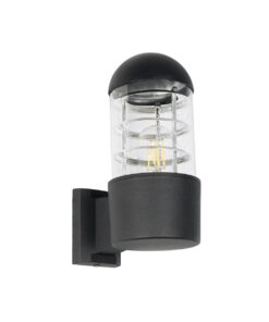 GloboStar® GLOBOSTAR® NEWI 01419 Μοντέρνο Φωτιστικό Τοίχου - Απλίκα με Ντουί 1 x E27 AC 220-240V IP20 - Μαύρο - Μ11 x Π17 x Υ23cm