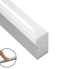 GloboStar® GloboStar® SURFACEPENDANT-PROFILE 70830-3M Προφίλ Αλουμινίου - Βάση & Ψύκτρα Ταινίας LED με Λευκό Γαλακτερό Κάλυμμα - Επιφανειακή & Κρεμαστή Χρήση - Πατητό Κάλυμμα - Ασημί - 3 Μέτρα - Μ300 x Π3.5 x Υ7.4cm