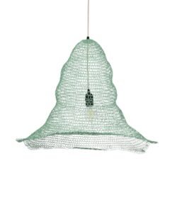 GloboStar® GLOBOSTAR® KENTUCKY 01894 Vintage Κρεμαστό Φωτιστικό Οροφής με Ντουί 1 x E27 AC 220-240V IP20 - Τιρκουάζ - Μ60 x Π60 x Υ52cm