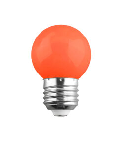 GloboStar® GloboStar® S-40008 Λάμπα LED E27 G45 Γλομπάκι 2W 120lm 260° AC 220-240V IP20 Φ4.5 x Υ6.9cm Σκούρο Πορτοκαλί - 2 Χρόνια Εγγύηση