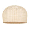GloboStar® GLOBOSTAR® BERMUDA 01709 Boho Κρεμαστό Φωτιστικό Οροφής με Ντουί 1 x E27 AC 220-240V IP20 - Μπεζ - Μ50 x Π50 x Y34cm