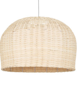 GloboStar® GLOBOSTAR® BERMUDA 01709 Boho Κρεμαστό Φωτιστικό Οροφής με Ντουί 1 x E27 AC 220-240V IP20 - Μπεζ - Μ50 x Π50 x Y34cm