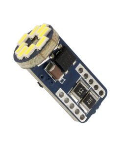 GloboStar® GLOBOSTAR® W5W-T10 81104 Λάμπα W5W T10 CANbus LED 3.2W 480lm 360° DC 12-24V IP20 Ψυχρό Λευκό 6000K - 12 x Epistar SMD4014 Chip - Μ1 x Π1 x Υ2.7cm - 1 Χρόνο Εγγύηση