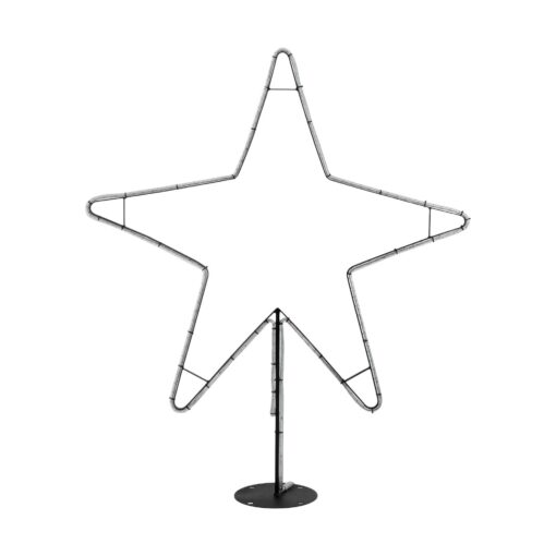 5W 780lm 360° AC 220-240V Αδιάβροχο IP65 Θερμό Λευκό 2700K - Μαύρο & Διάφανο - M114 x Π25 x Υ132cm - 2 Χρόνια Εγγύηση