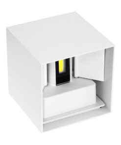 GloboStar® AXIS-S 60566 Φωτιστικό Τοίχου - Απλίκα Αρχιτεκτονικού Φωτισμού Εσωτερικού/Εξωτερικού Χώρου Up & Down LED 10W 1250lm 10 έως 60° AC 220-240V Αδιάβροχο IP65 Μ10 x Π10 x Υ10cm - Ψυχρό Λευκό 6000K - Λευκό - Bridgelux Chip - 3 Χρόνια Εγγύηση 20 302198 60566 8