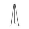 GloboStar® GloboStar® TRIPOD 203-0258 Μοντέρνο Επιδαπέδιο Φωτιστικό Μονόφωτο 1 x E27 IP20 Μαύρο Ξύλο - Μ38 x Π38 x Υ120cm