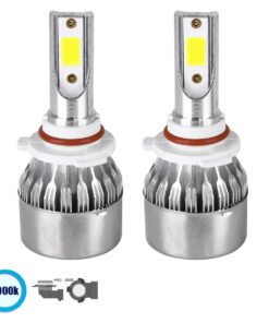 GloboStar® GloboStar® 82009 HB3 9005 C6 Line KIT Βασικού Φωτισμού Αυτοκινήτου & Φορτηγού 1st Generation Can-Bus Series LED CREE CXB COB 72W 7600lm DC 8-48V Αδιάβροχο IP65 Ψυχρό Λευκό 6000K