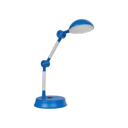 GloboStar® GloboStar® MICHEL 202-0063 Επιτραπέζιο Φωτιστικό Πορτατίφ LED 6W 540lm 120° AC220-240V IP20 Ψυχρό Λευκό 6000K Μπλε Πλαστικό - Μ20 x Π14.5 xΥ33cm - 2 Χρόνια Εγγύηση